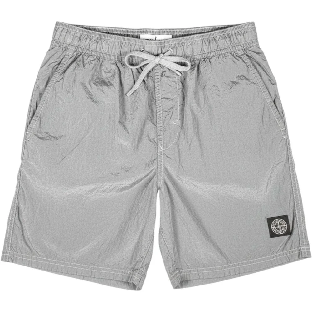Stone Island Nylon Metal Swim Shorts Grey 8015B0943 V0041 Mens Small